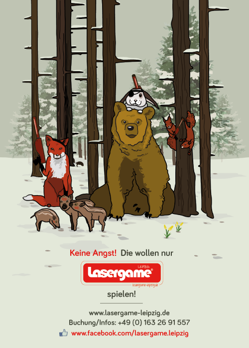 lasergame-port01-6 lasergame Illustration Tiere Wald