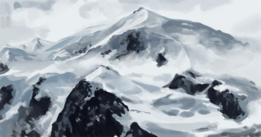 berg mountain snow schnee Illustration