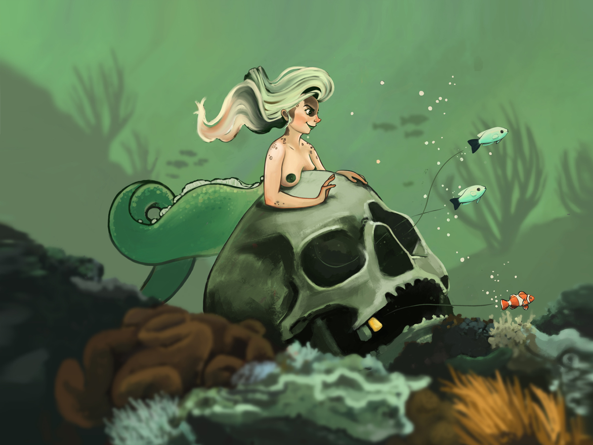 Meerjungfrau Illustration